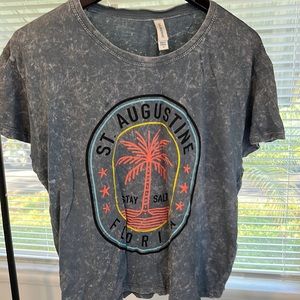 Saint Augustine crop top style shirt